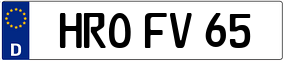 Trailer License Plate